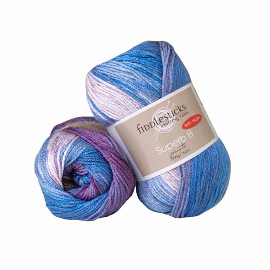 Fiddlesticks Superb 8 Ply Prints 1174-08 Violet