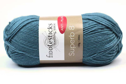 Fiddlesticks superb 8 ply teal
