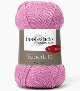 fiddlesticks superb 8 ply lolly pink