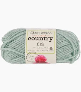cleckheaton country 8 ply soft green