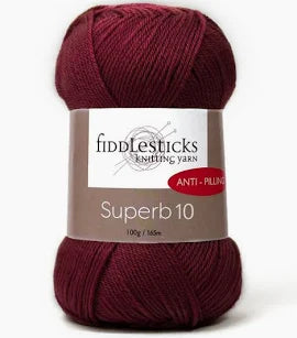 fiddlesticks superb 8 ply maroon